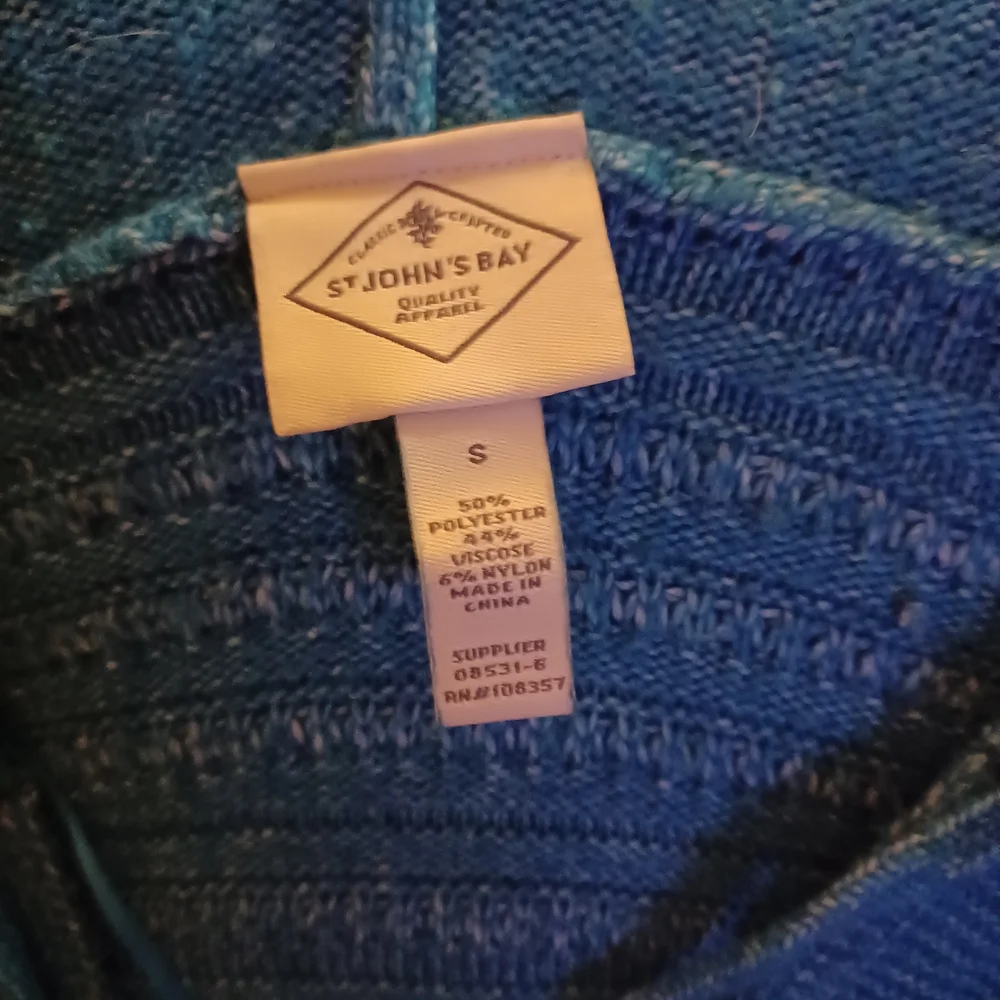 Womens Blue Hooded Sweater - Picture 2 of 2